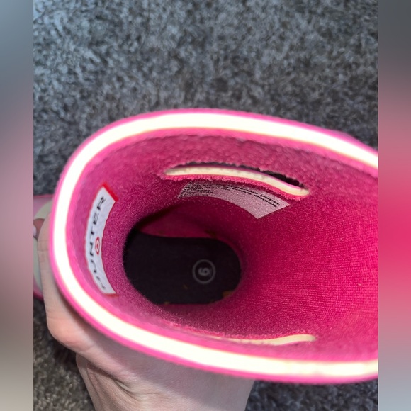 Hunter for Target Striped Kids Boots in Pink and Red - Picture 4 of 4